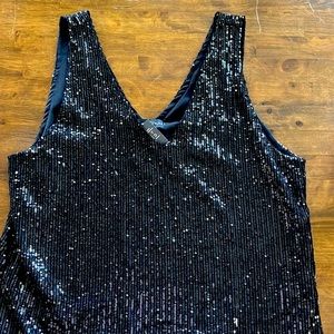 NWT Black sequin tank for all occasions.